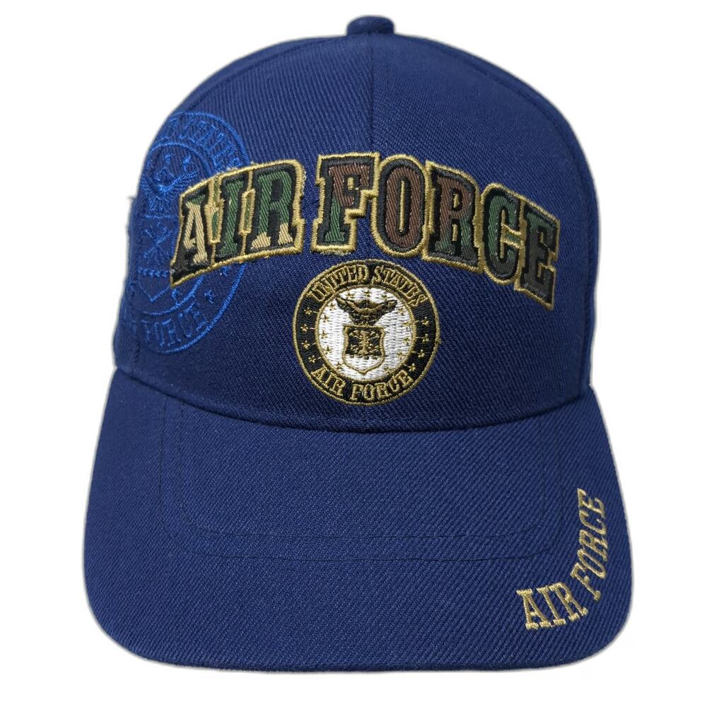 Santo Cap Baseball Cap Blue One Size US Air Force Embroidered Strapback Hat USAF